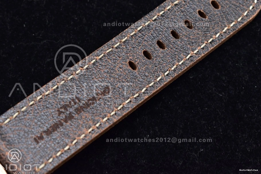 Strap PAM382 Super V Clone N WrinkleFree P.9000 Brown Best Distressed Edition VSF Bronzo 987 1:1 Calfskin on 0806